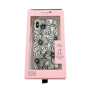 NEW Kate Spade New York iPhone XS MAX Floral Black Comold Phone Case